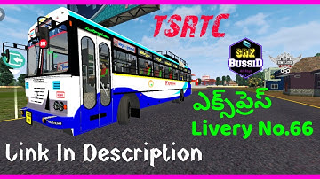 TSRTC New Hire Express bus livery in bus simulator indonesia | in telugu | By Srk bussid hub telugu