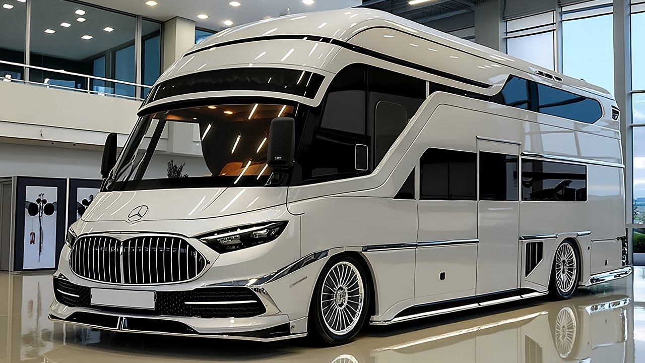 Интерьер автодома-кемпера Mercedes-Maybach 2026 года – роскошь на невероятном уровне!