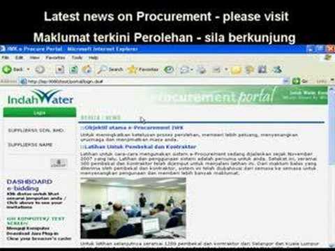 IWK eProcurement - supplier 3 - Portal