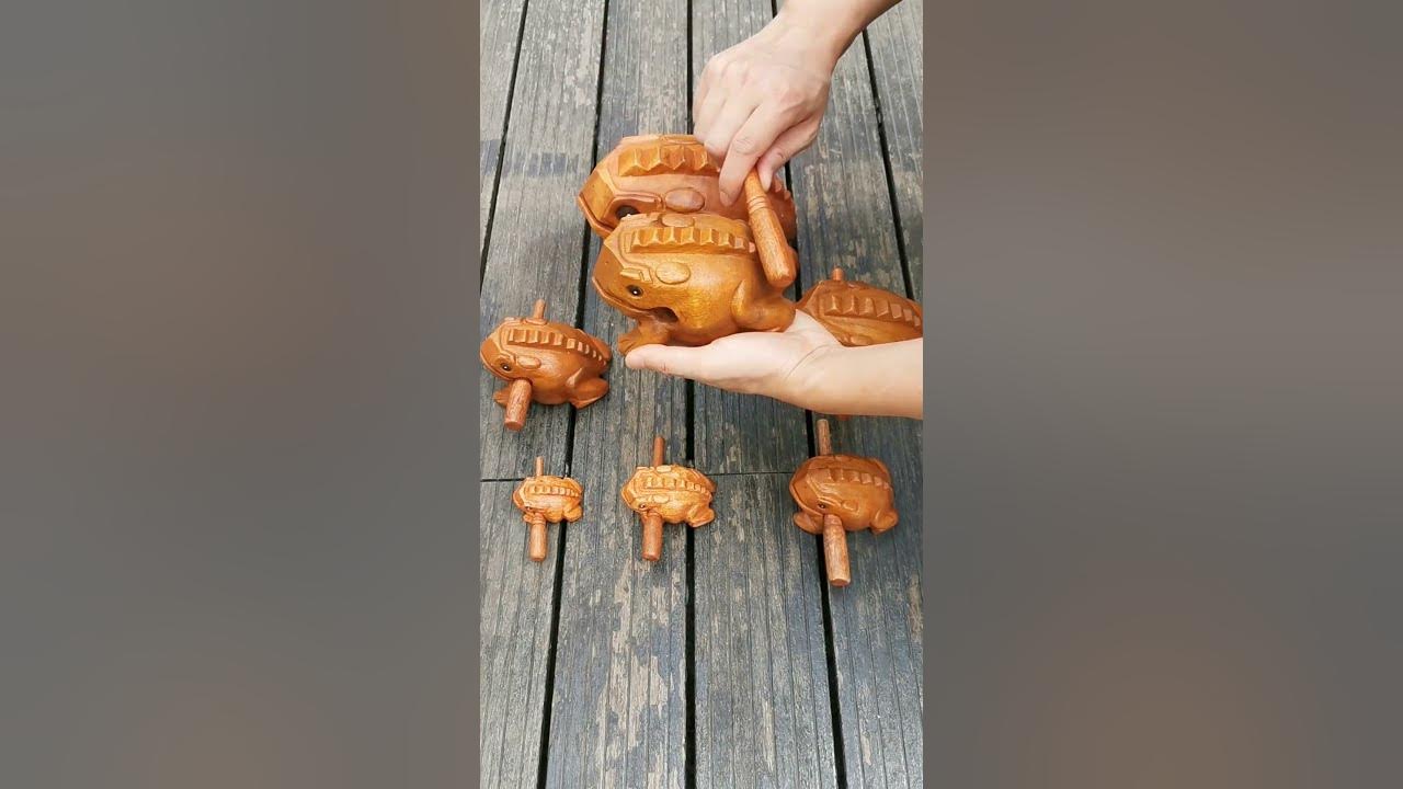 Funny Wooden Frog ASMR #Shorts Funny Wooden Frog ASMR #Shorts