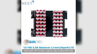 NEEY Active Equalizer Balancer 12~16S Cells Balancer Lifepo4 Lipo LTO Battery Energy Capacitor Lithi