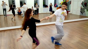 Pavel and Julia. Zouk demo. Coffee Dance Studio (Elysium)