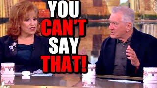 Robert De Niro's MIC CUT During INSANE MELTDOWN on THE VIEW!