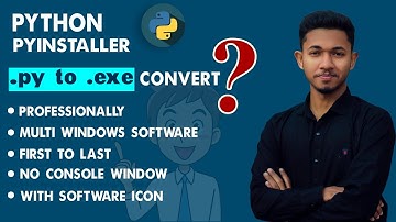 py to exe file convert professionally  | HIDE CONSOLE WINDOW | SOFTWARE ICON | MULTIWINDOW INSTALL |