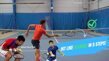 How To Hit A DROP SHOT like Carlos Alcaraz In 5 Steps