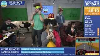 DB8 - The Crew wishes Happy Birthday to Ashton in the traditional Canadian manner