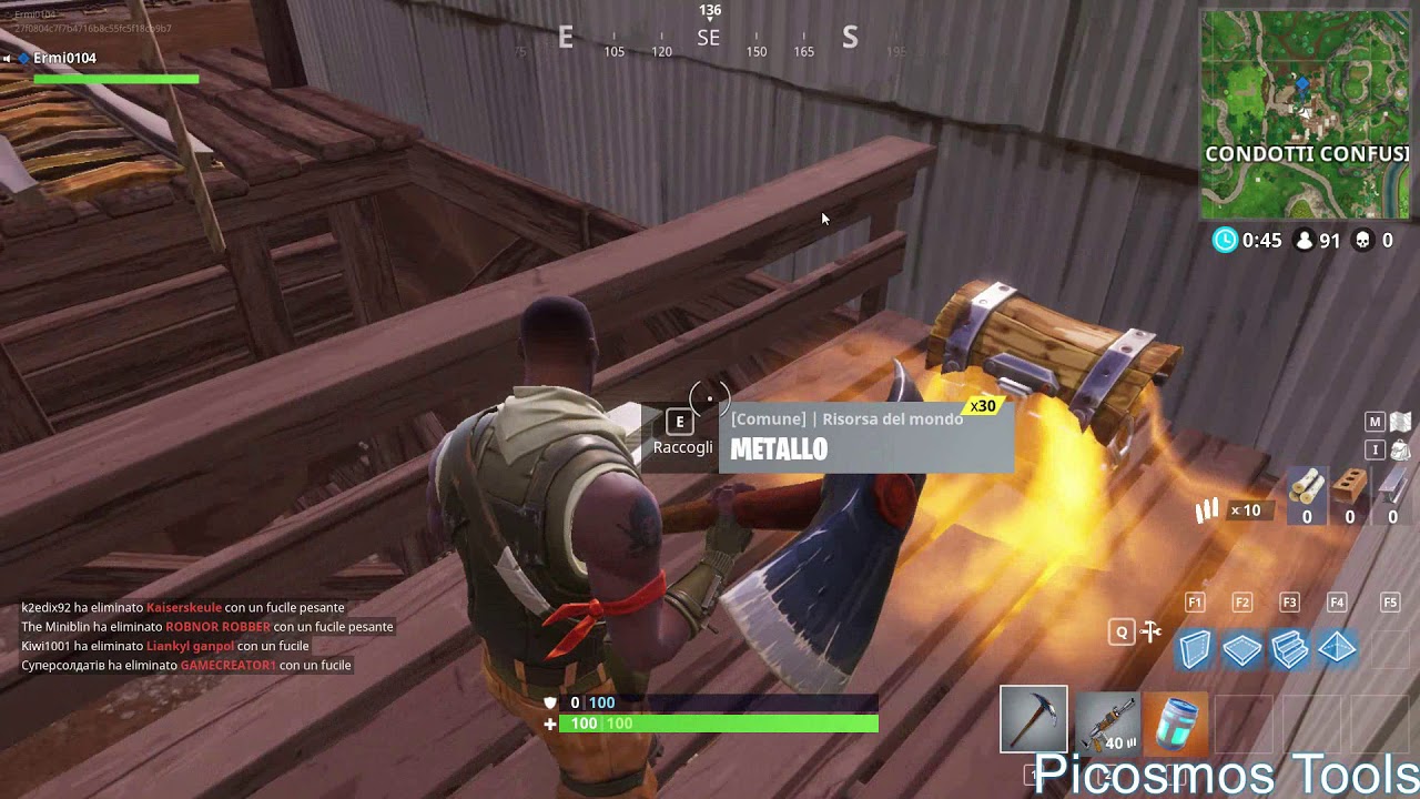La mia prima partita di Fortnite sul PC. - YouTube