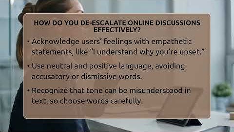 How Do You De-escalate Online Discussions Effectively? - Everyday-Networking
