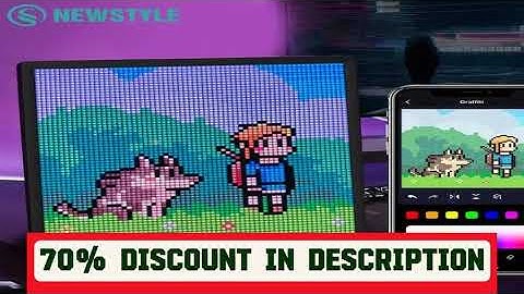 A must-have product! LED Pixel Display 64x64 RGB LED Matrix Panel Programmable Pixel Art Display w