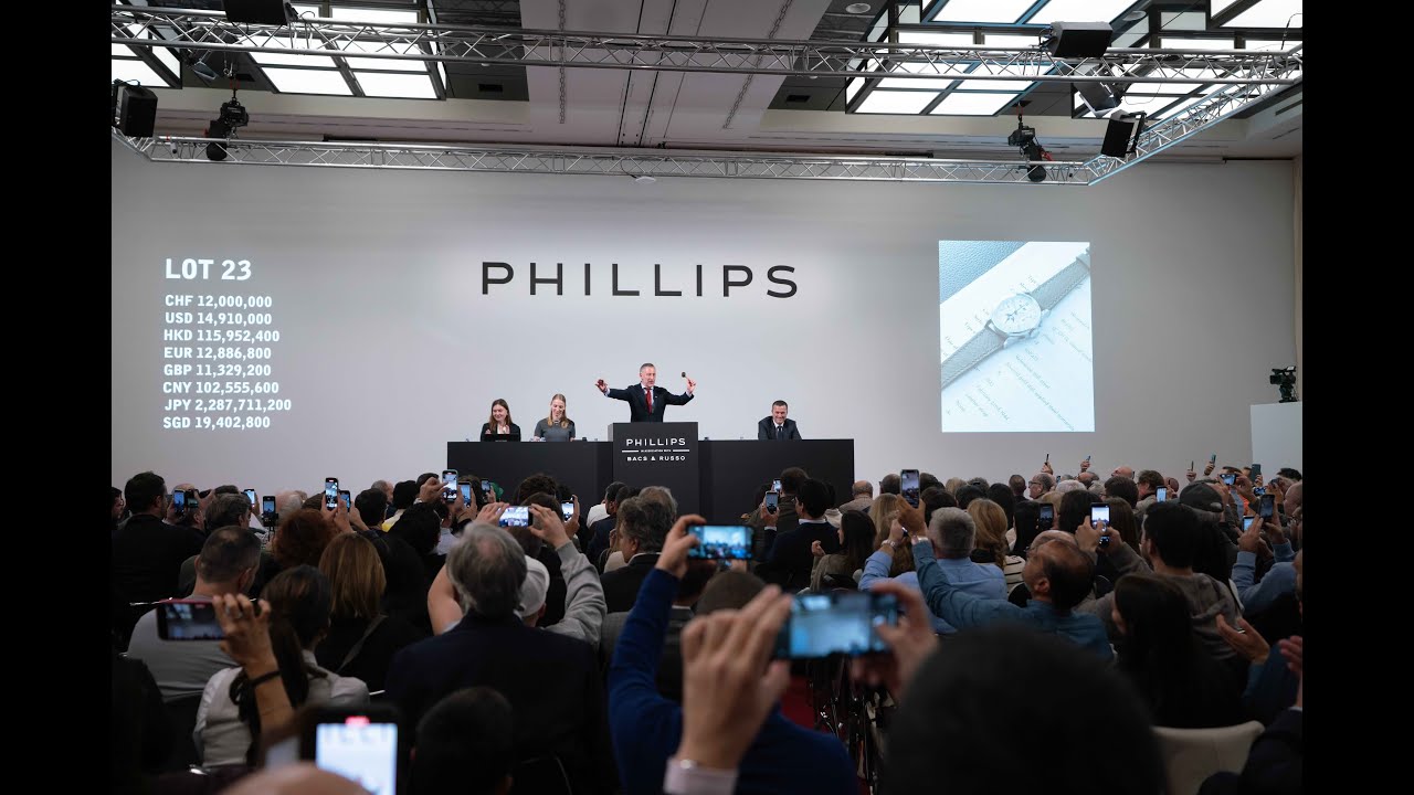Phillips achieved market-leading CHF 66,815,725, the highest total for any  watch auction ever in USD