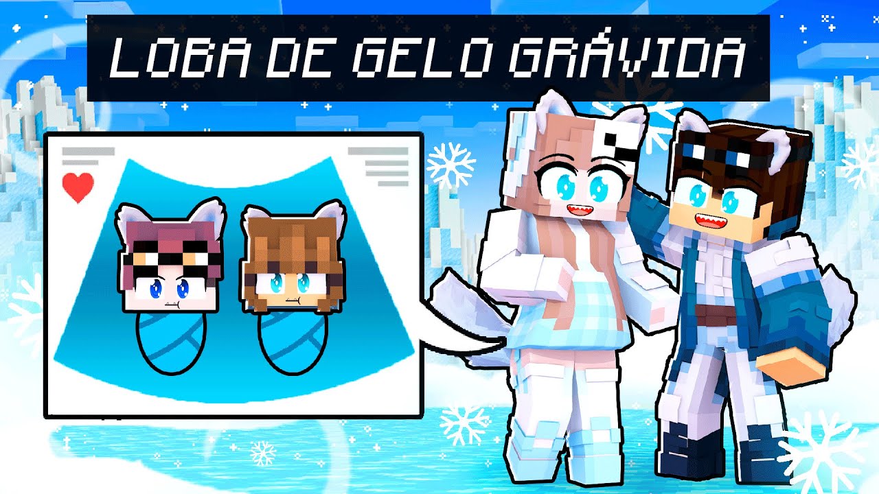 LAYSA LOBA DE GELO teve FILHOS no MINECRAFT!