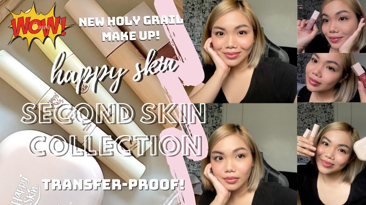 NEW! | Happy Skin Second Skin Collection First Impression & Review ♥️ MUST-BUY!! (Transfer-proof!)