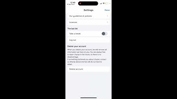 CHYRPE dating app - how to delete your account