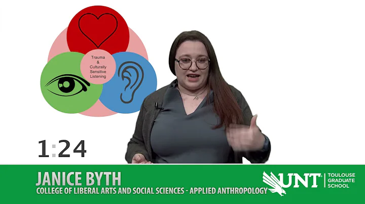 UNT Three Minute Thesis Spring 2021 - Listening with eyes, ears and heart by Janice Byth