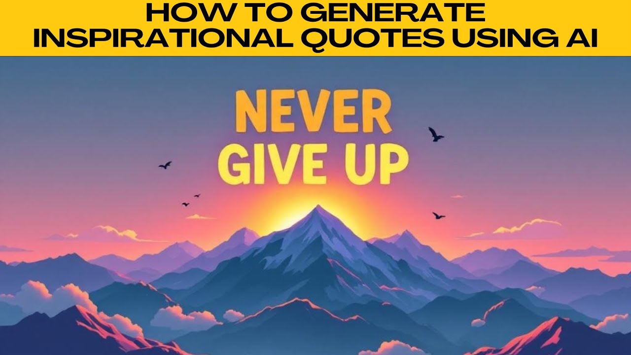 Instantly Generate INSPIRATIONAL QUOTE IMAGES Using AI! (Use on Pinterest, Instagram, etc.)