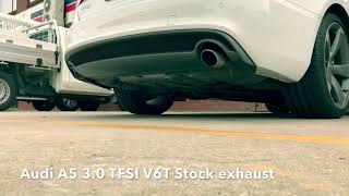 2013 Audi A5 centre muffler delete on a 3.0 TFSI V6T.