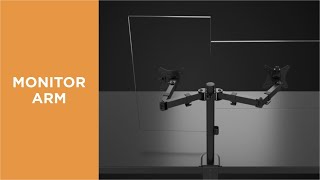Dual-Monitor Classic Steel Articulating Monitor Mount-LDT66-C024 [LUMI]