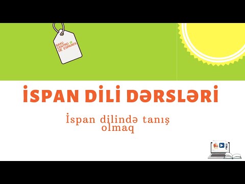 İspan  dilində tanış olmaq