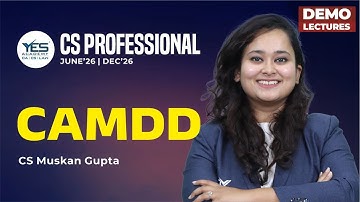 CS Professional Due Diligence (CMADD) (Lec 1) | CS Professional DD June 26/Dec 26 | CS Muskan Gupta