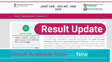 CSIR NET RESULT 2020 | CSIR NET NOVEMBER 2020 RESULT | RESULT OF CSIR NET JUNE 2020 EXAM | RESULT