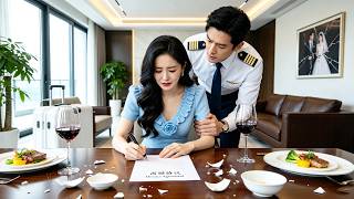💔3 Years of Secret Marriage! Pilot Husband Loved Only First Love—She Divorces, He Regrets! #cdrama