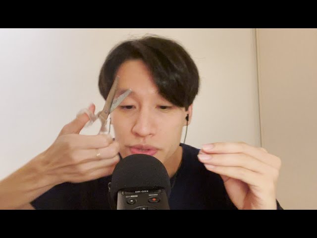 [asmr 英語] haircut in 4 minutes アメリカでヘアカット（4分間）