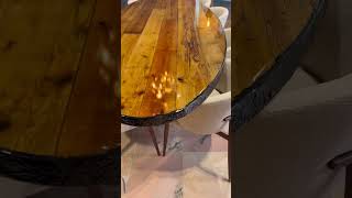 I Built a 3-Meter Reclaimed Wood &amp; 3D Crystal Resin Dining Table