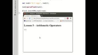 lesson 5   arithmetic operators | JavaScript Course