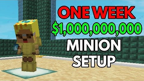 Profit From ONE WEEK of my ONE BILLION COIN MAXED Sand Minion Setup | Hypixel Skyblock