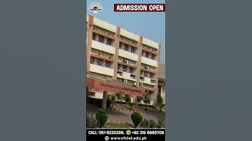 ✔  The Last Date For Registration for the entry test is 25 July 2025 |  #admissions2025 #nfc