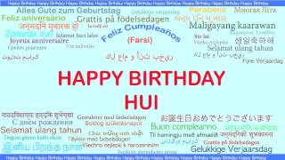 Hui   Languages Idiomas - Happy Birthday