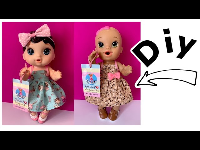 COMO FAZER VESTIDO BONECA AMERICAN GIRL / OUR GENERATION - DIY - Risoleta 