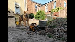Leveling hard ground for slabs rc construction