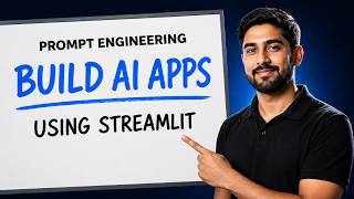 Prompt Engineering & Streamlit Tutorial | Build AI Apps Step by Step | Generative AI Training