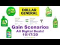 Dollar General Gain Scenarios 10/17/20! All Digital Deals!