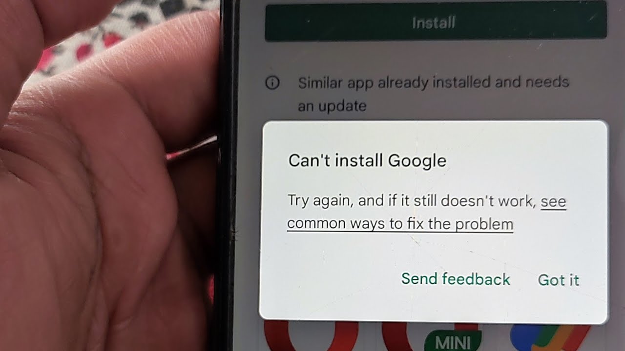 Can't install app in play store | How to fix can't install apps problem ...