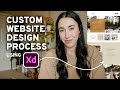 WEBSITE DESIGN PROCESS WITH ADOBE XD | Website Design Tutorial