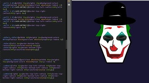 Drawing the joker using Html and Css