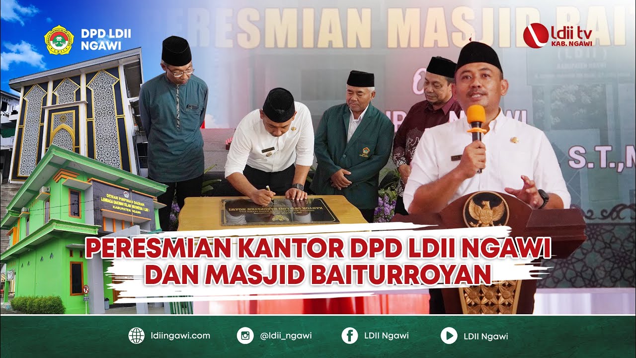 LDII TV Ngawi : Peresmian Kantor DPD LDII Ngawi & Masjid Baiturroyan oleh Bupati Ngawi #ngawi #ldii