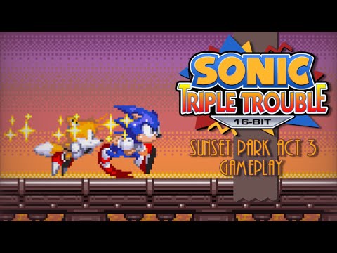 Sunset Park Act 3 Gameplay ITA - Sonic Triple Trouble 16-Bit