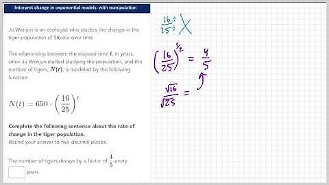 Exponential models (manipulation)