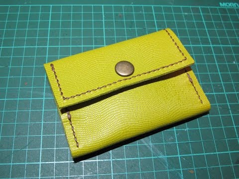 Making A Leather Coin Purse Part 2