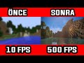 Minecraft FPS ARTTIRMA 2019 +500 FPS
