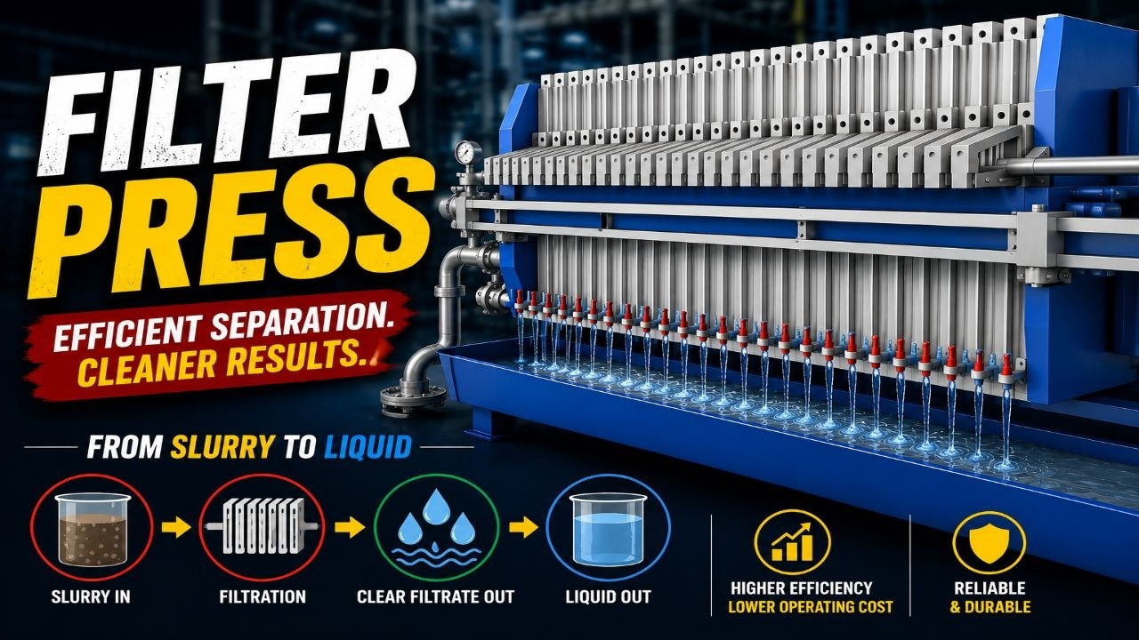 How Filter Press Improve Wastewater Treatment? | Engineering Process – 3D animation by Prolific 3D Tech