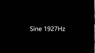Sine 1927Hz Audio Only