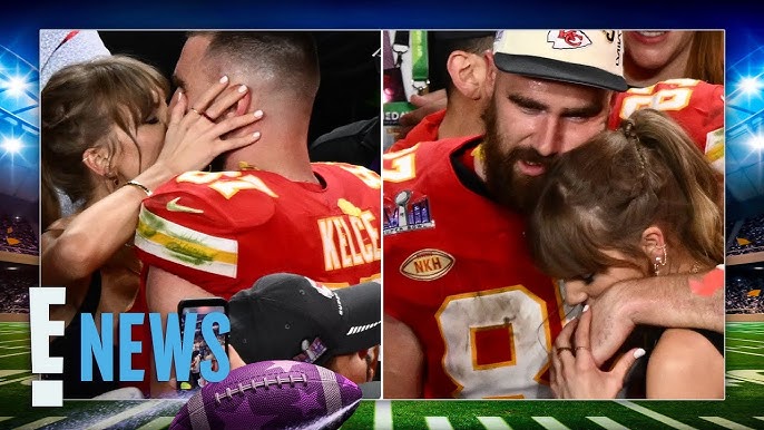 Taylor Swift Travis Kelce Kiss After Kansas City Chiefs Win Super Bowl 2024