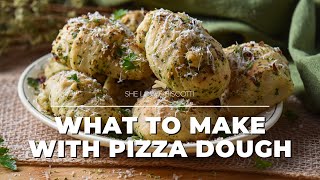How to Make Garlic Knots with Pizza Dough #garlicknots #shelovesbiscotti