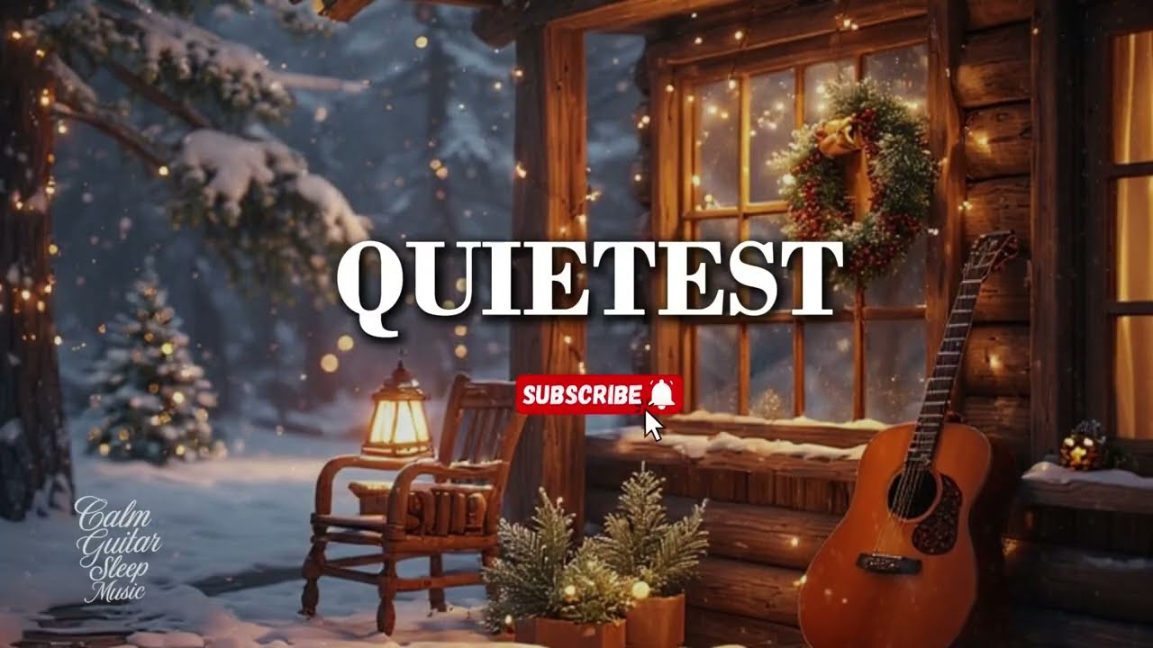 Winter Night Guitar Relaxation ~ Outdoor Calm Sounds for Deep Sleep, Stress Relief & Peaceful Rest