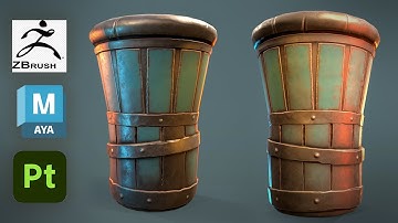 Stylized Metal Vase in Autodesk Maya 2023, Zbrush, and Substance 3D Painter