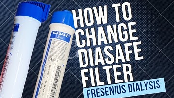 Dialysis Machine | Fresenius 4008S | How to change/replace Diasafe Filter | Bypass diasafe filter